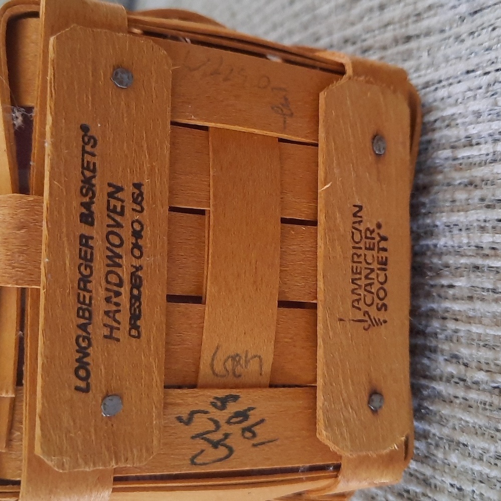 Longaberger 1998 Horizon of Hope basket - Picture 5 of 5